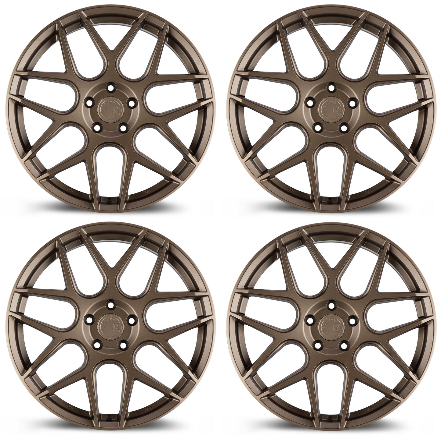 20" AODHAN AFF2 Wheels FLOW FORM Rims for MERCEDES BENZ BMW AUDI VOLKSWAGEN VW 5x112 (Bronze)