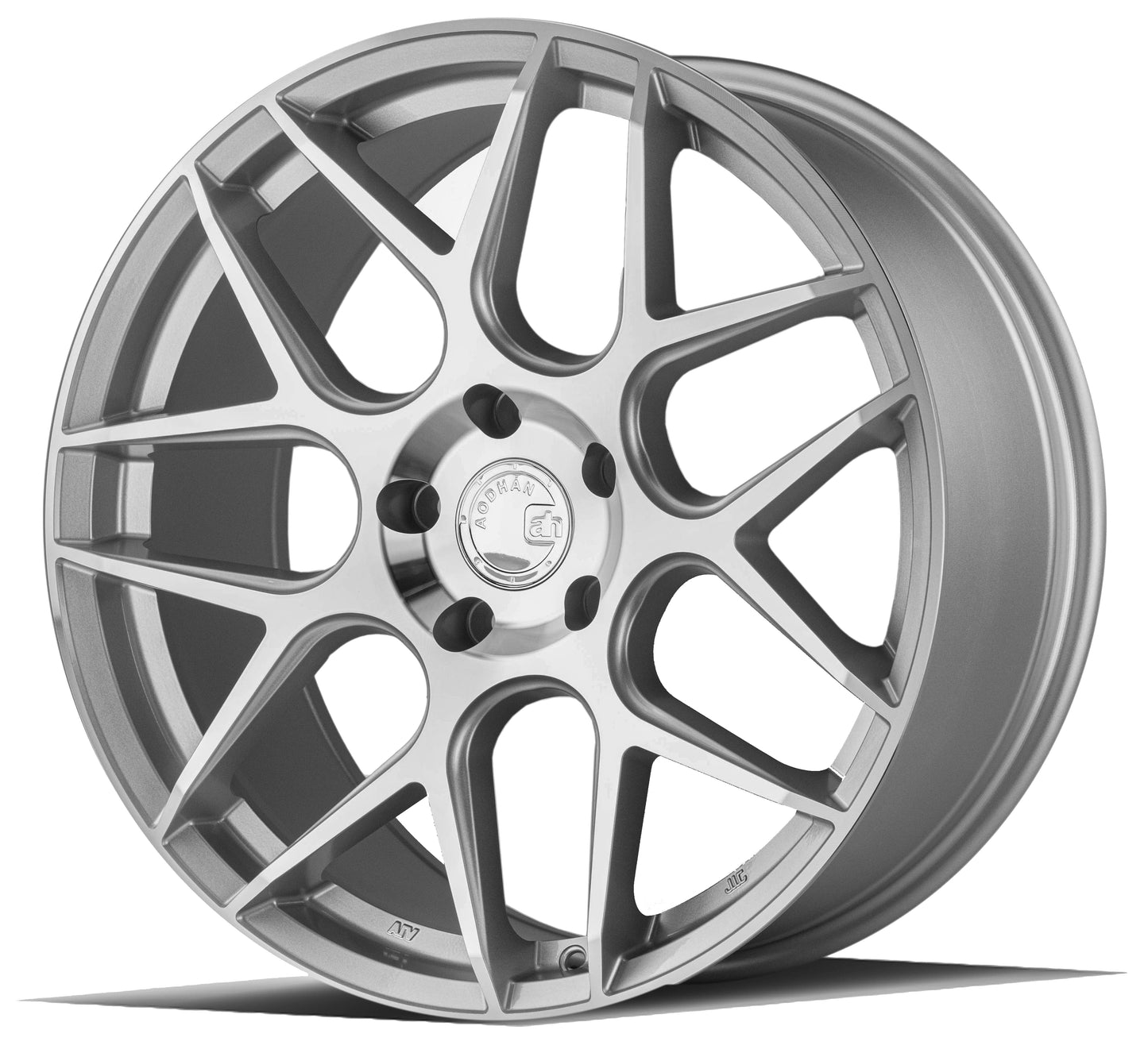 19" AODHAN AFF2 Wheels FLOW FORMED Rims for MERCEDES BENZ BMW AUDI VOLKSWAGEN VW 5x112 (Silver)
