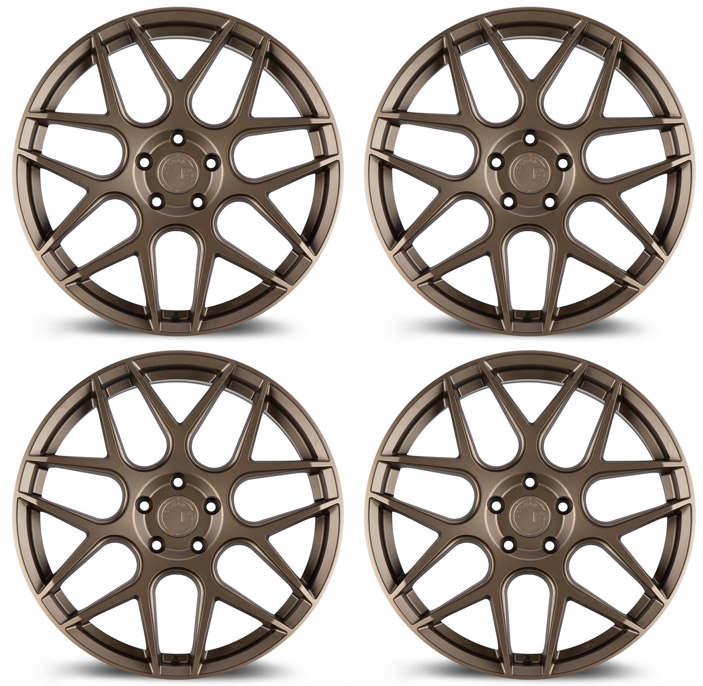 20" AODHAN AFF2 Wheels FLOW FORM Rims for BMW 3 4 5 6 HONDA ACURA TESLA S X 5x120 (Bronze)