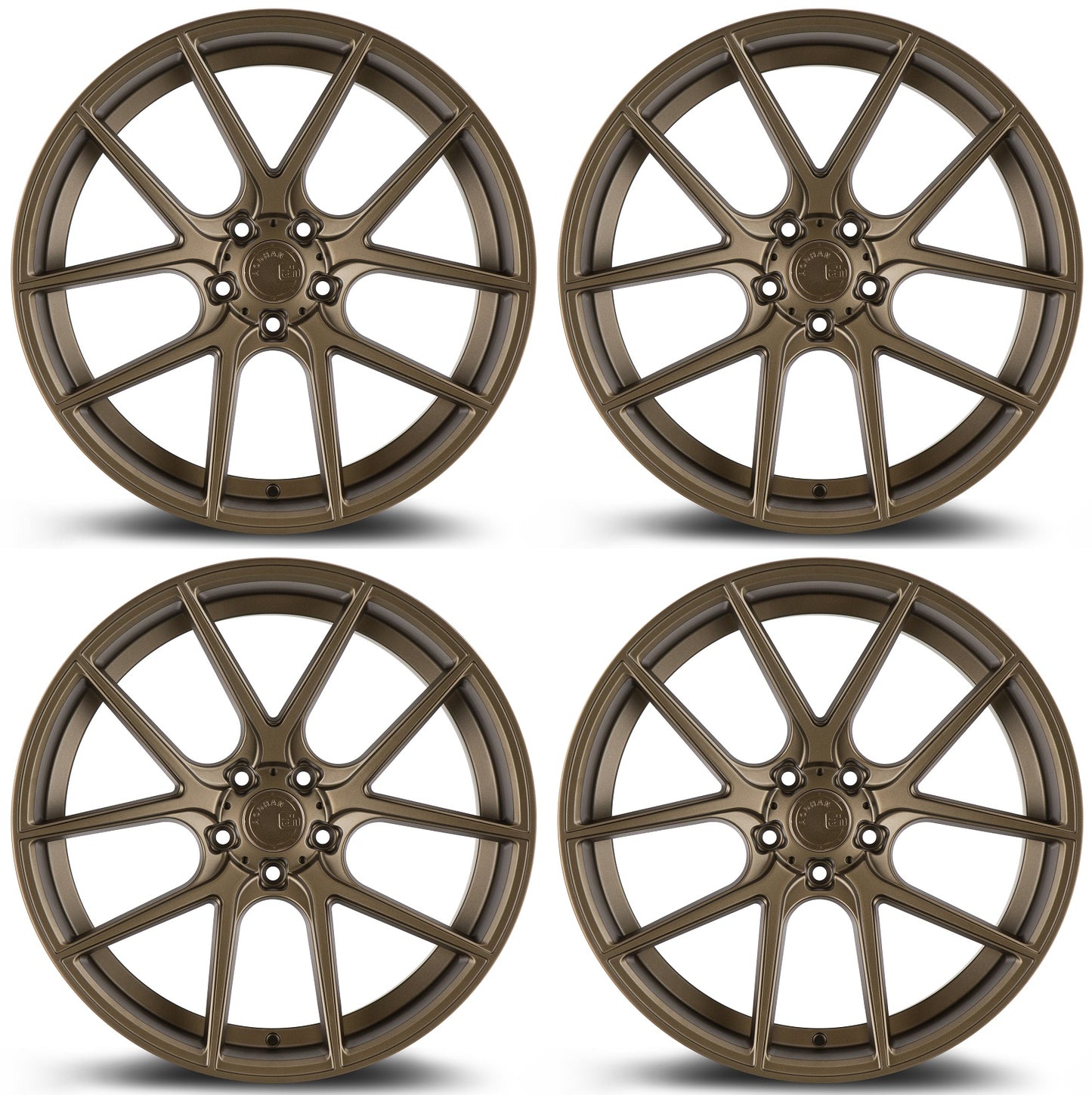 20" AODHAN AFF3 Wheels FLOW FORM Rims for BMW TESLA MODEL S 3 X Y HONDA ACURA INFINITI NISSAN LEXUS TOYOTA (Bronze)