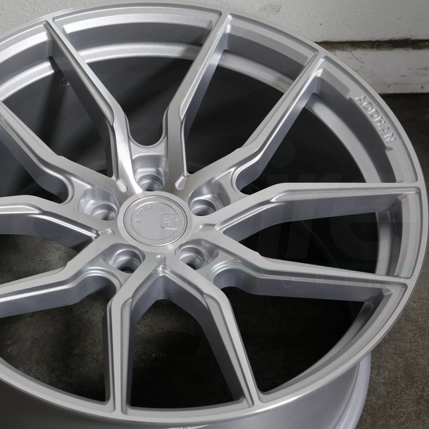 20" AODHAN AFF1 SILVER Wheels Rims FLOW FORMED 5x114.3 / 5x120