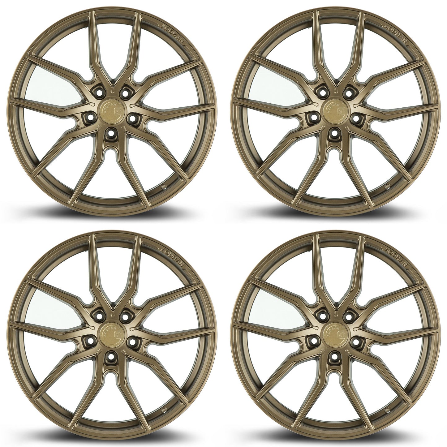 20" AODHAN AFF1 BRONZE Wheels Rims FLOW FORMED 5x114.3 / 5x120