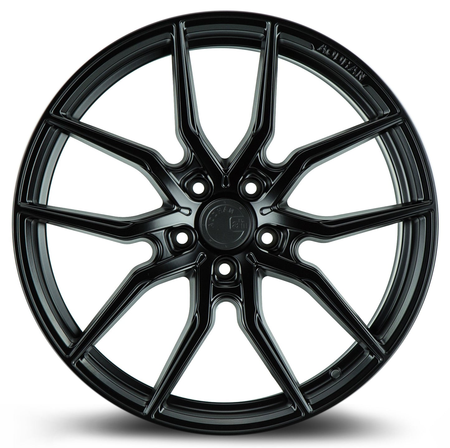 20" AODHAN AFF1 MATTE BLACK Wheels Rims FLOW FORMED 5x114.3 / 5x120