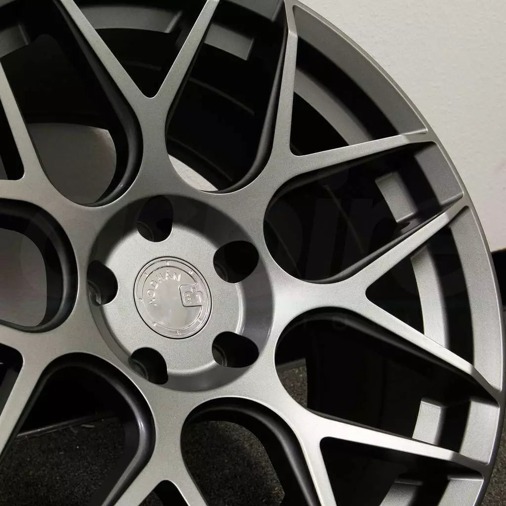 20" AODHAN AFF2 Wheels FLOW FORMING Rims for BMW 3 4 5 6 HONDA ACURA TESLA S X 5x120 (Gray)