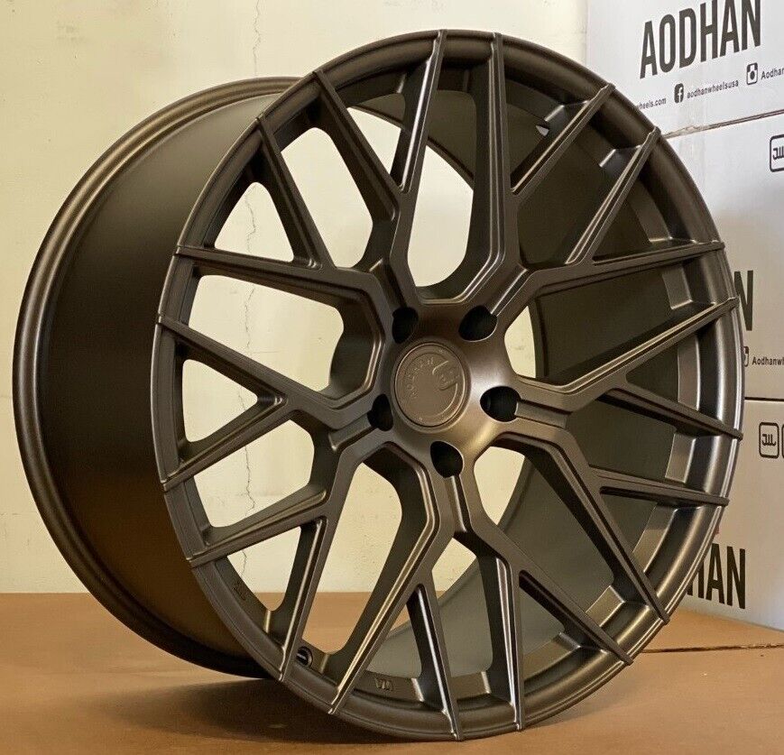 20" AODHAN AFF9 BRONZE Wheels FLOW FORM Rims for BENZ BMW AUDI VW HONDA TOYOTA TESLA S 3 X Y