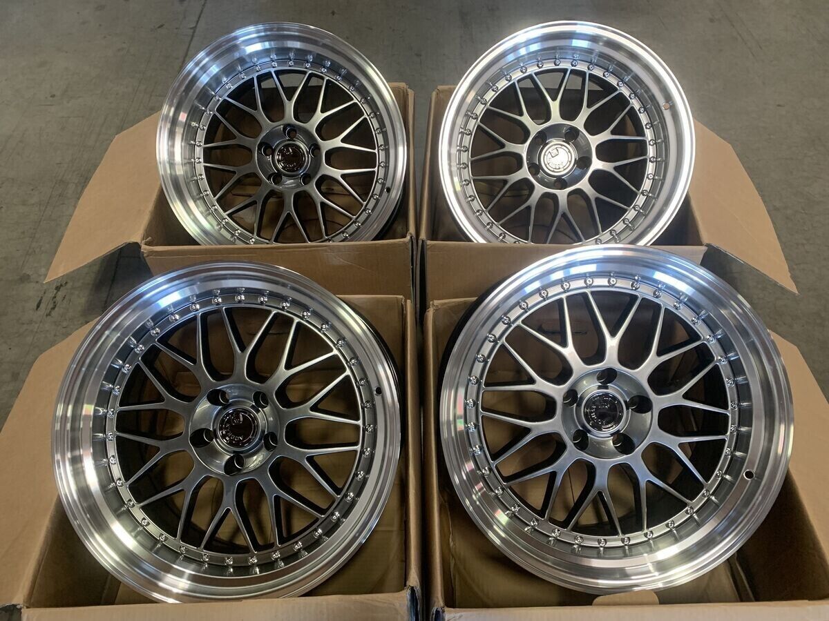 18" AODHAN AH02 Wheels Rims HYPER BLACK