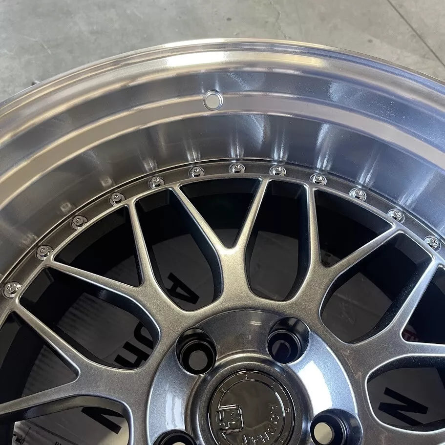 18" AODHAN AH02 Wheels Rims HYPER BLACK