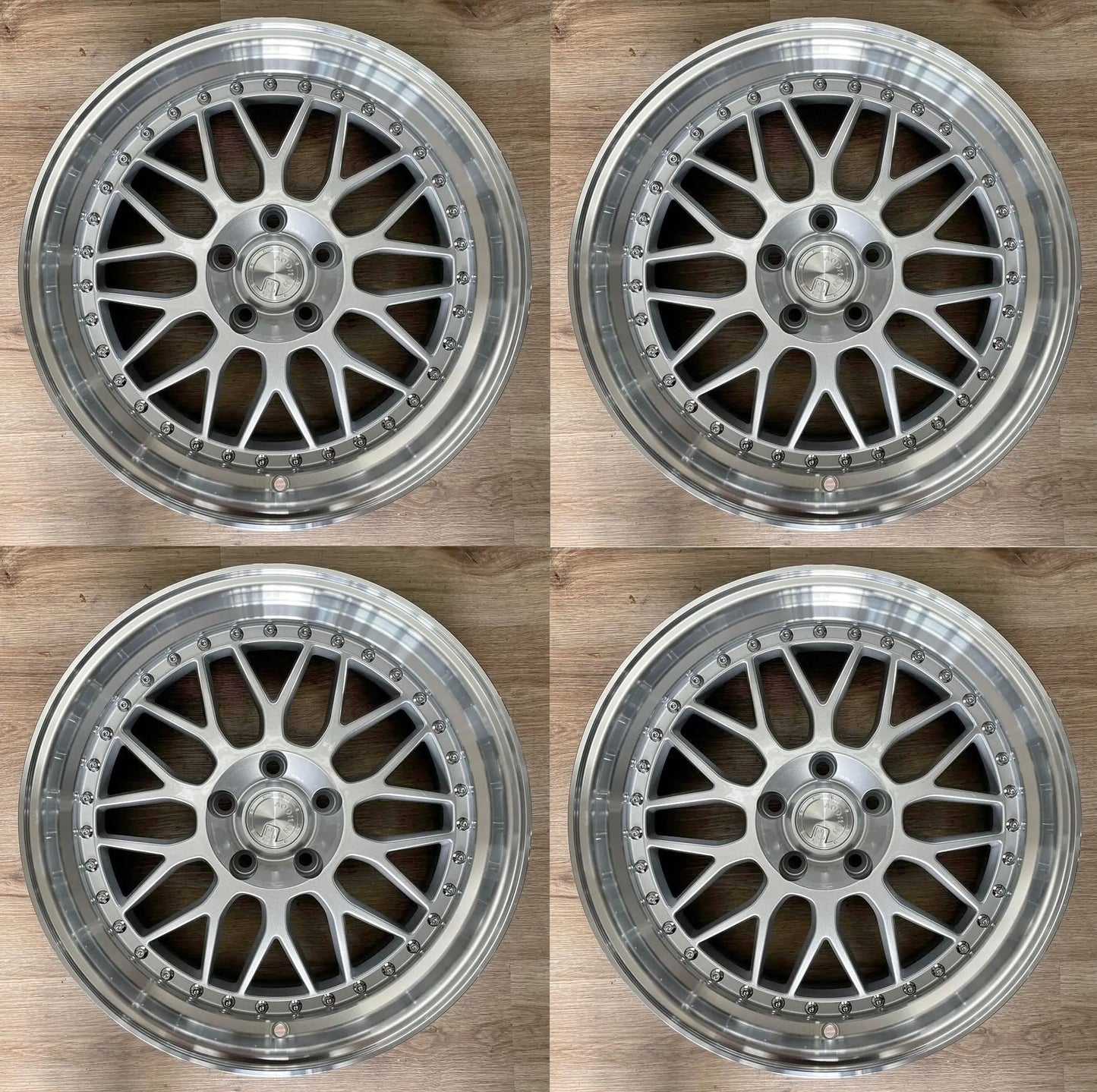 18" AODHAN AH02 SILVER Wheels Rims for HONDA ACURA LEXUS TOYOTA NISSAN INFINITI TESLA