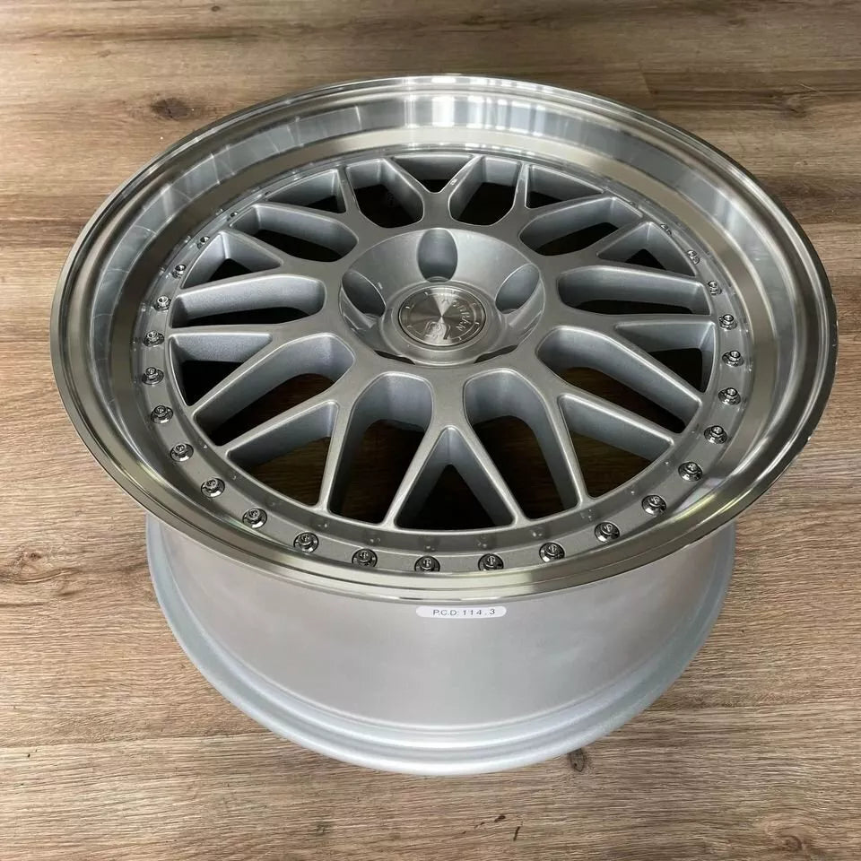 18" AODHAN AH02 SILVER Wheels Rims for HONDA ACURA LEXUS TOYOTA NISSAN INFINITI TESLA