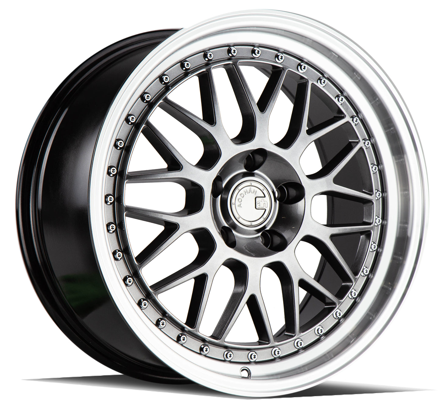 18" AODHAN AH02 Wheels Rims HYPER BLACK