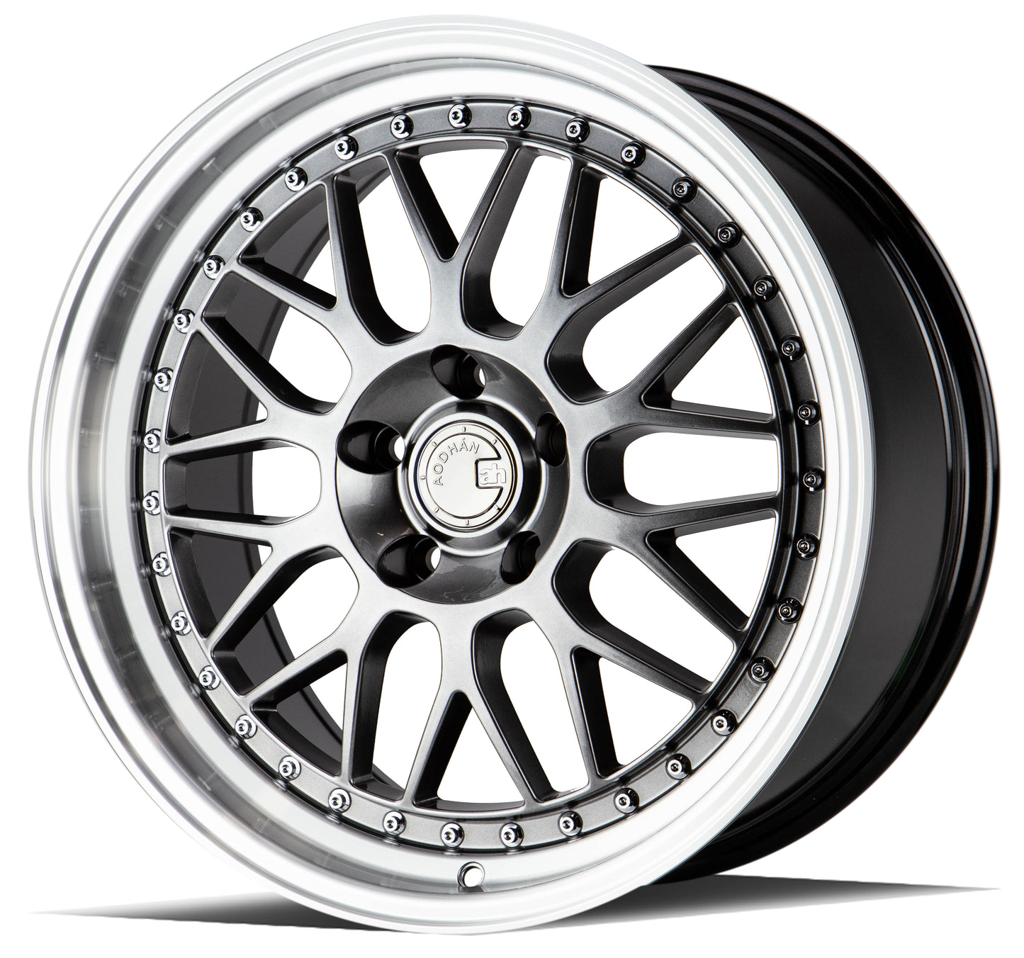 18" AODHAN AH02 Wheels Rims HYPER BLACK