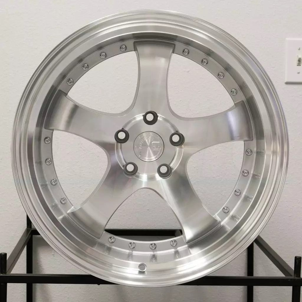 18" AODHAN AH03 SILVER Wheels Rims for HONDA ACURA TESLA LEXUS TOYOTA SUBARU 5x114 / 5x100