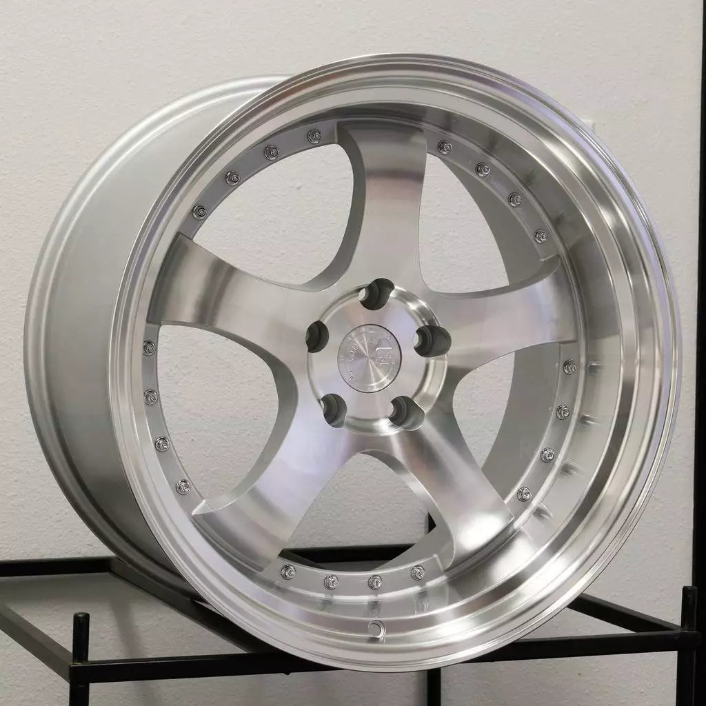 18" AODHAN AH03 SILVER Wheels Rims for HONDA ACURA TESLA LEXUS TOYOTA SUBARU 5x114 / 5x100