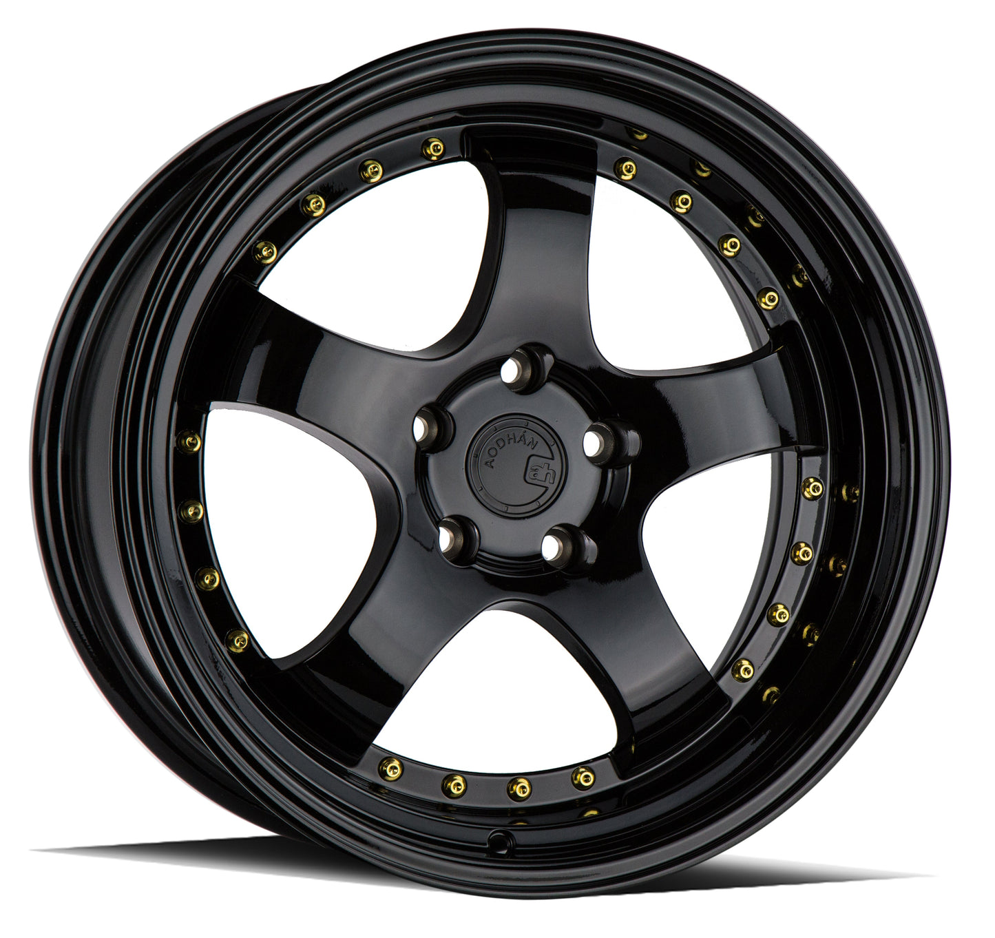 18" AODHAN AH03 GLOSS BLACK Wheels Rims for HONDA ACURA TESLA LEXUS TOYOTA