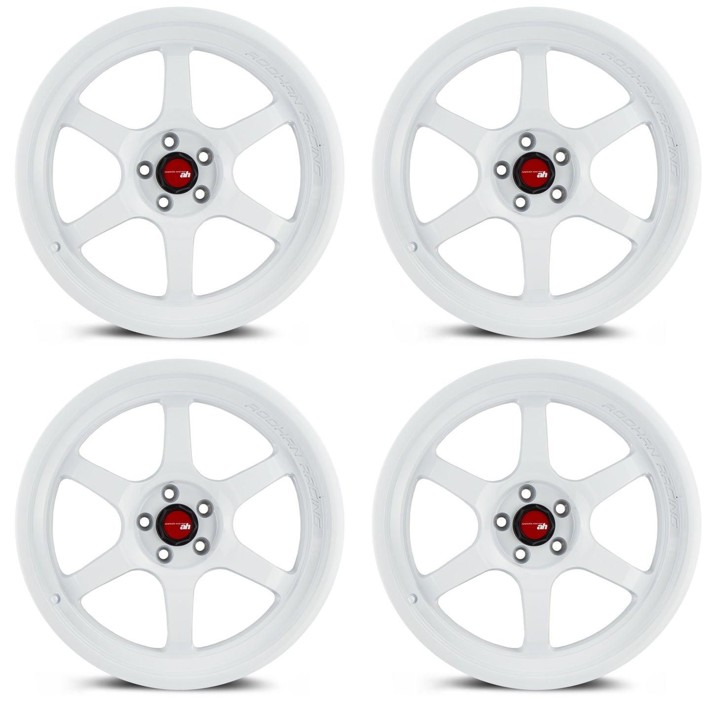 18" AODHAN AH08 WHITE Wheels Rims for HONDA TESLA LEXUS TOYOTA SUBARU SCION