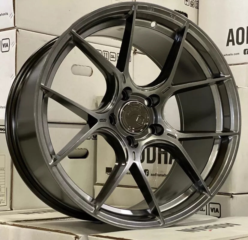 18" AODHAN AH11 HYPER BLACK Wheels Rims for BENZ BMW AUDI HONDA TOYOTA TESLA