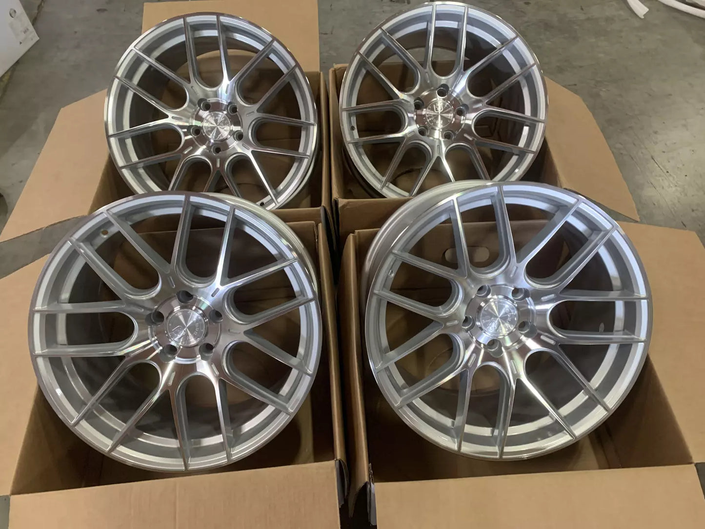 18" AODHAN AH-X SILVER Wheels Rims for BENZ BMW AUDI HONDA TESLA TOYOTA