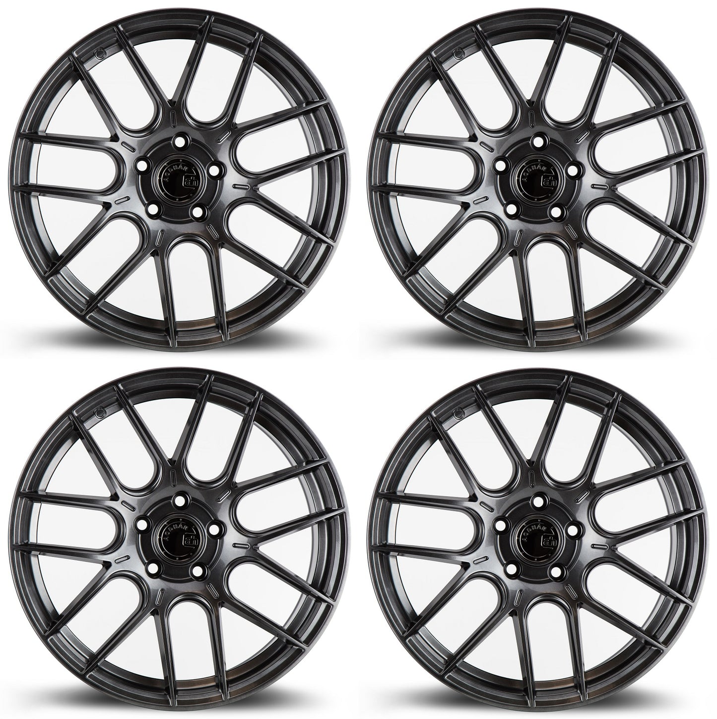18" AODHAN AH-X HYPER BLACK Wheels Rims for BENZ BMW AUDI HONDA TESLA TOYOTA