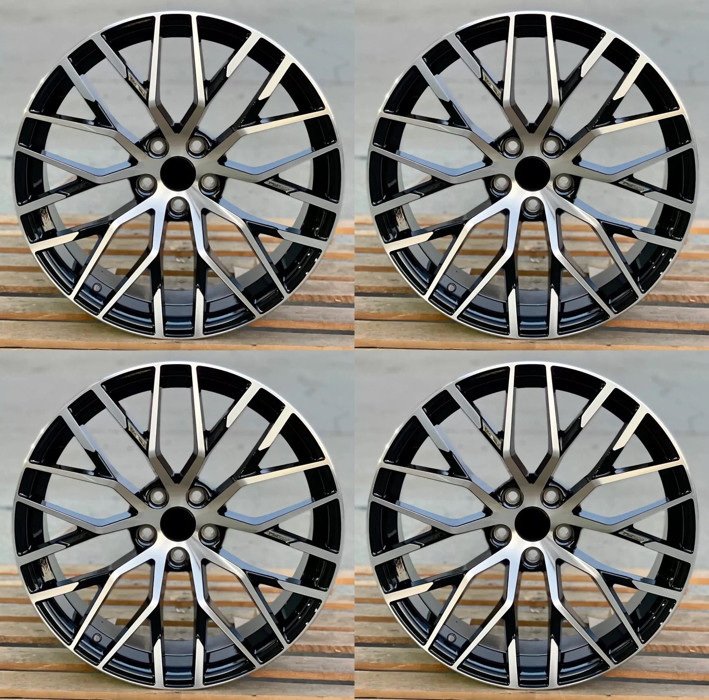 18" Wheels Rims A001 for AUDI VOLKSWAGEN VW BENZ A3 A4 A5 A6 A7 A8 Q3 Q5 RS3 S3 S4 S5 S6 S7 S8 TT (BMF)