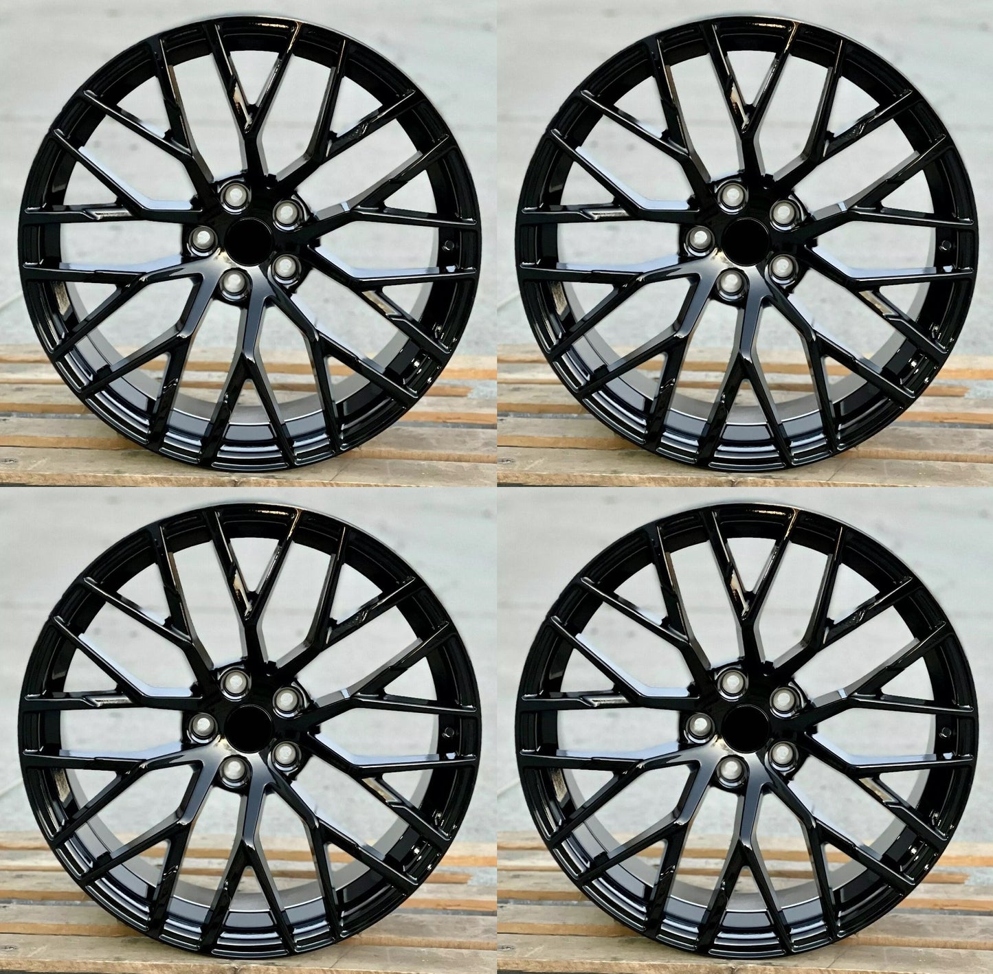 20" Wheels Rims A001 for AUDI VOLKSWAGEN VW BENZ A3 A4 A5 A6 A7 A8 Q3 Q5 RS3 S3 S4 S5 S6 S7 S8 TT (GB)