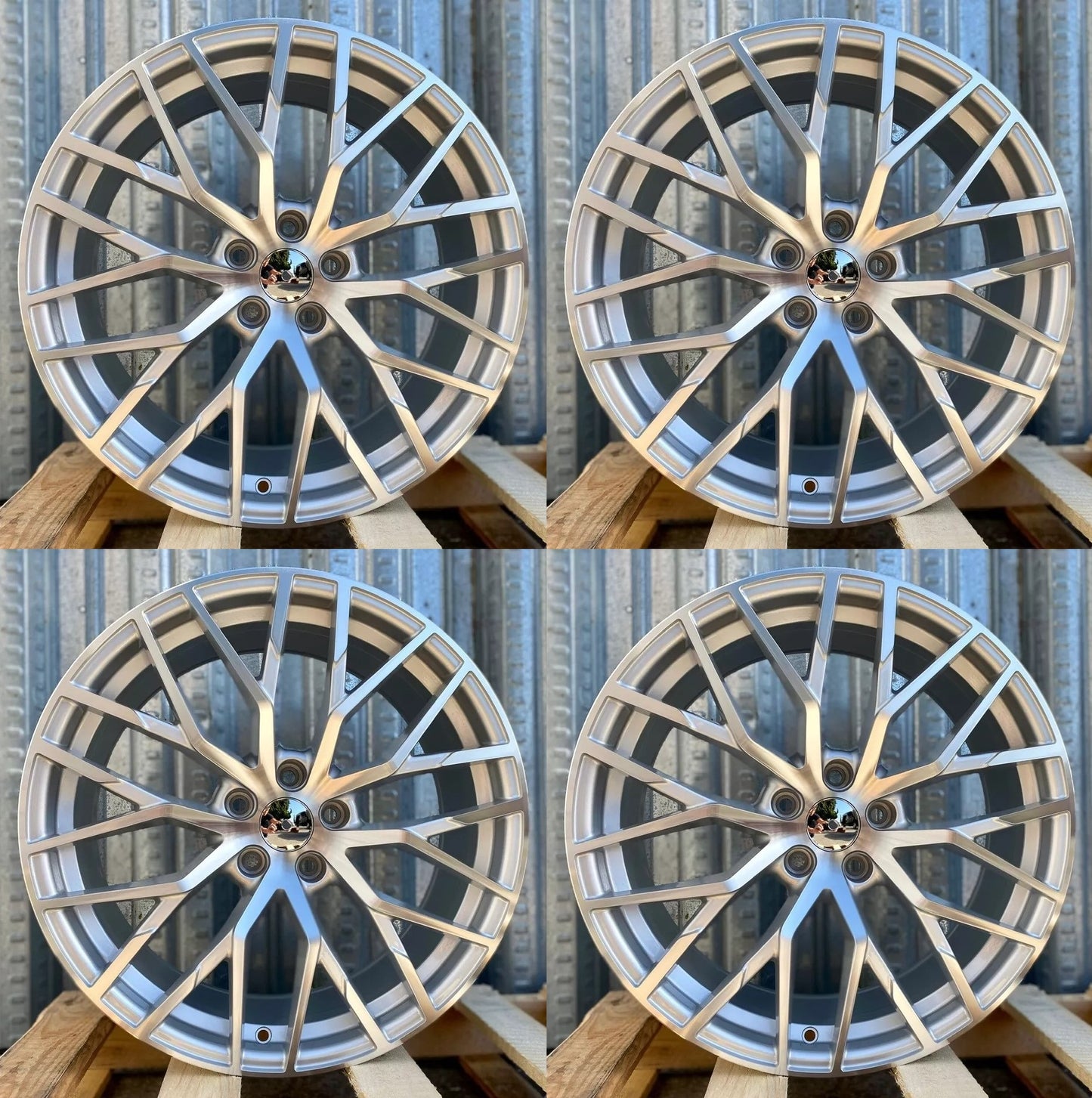 19" Wheels SILVER Rims A001 for AUDI VOLKSWAGEN VW BENZ A3 A4 A5 A6 A7 A8 Q3 Q5 RS3 S3 S4 S5 S6 S7 S8 TT
