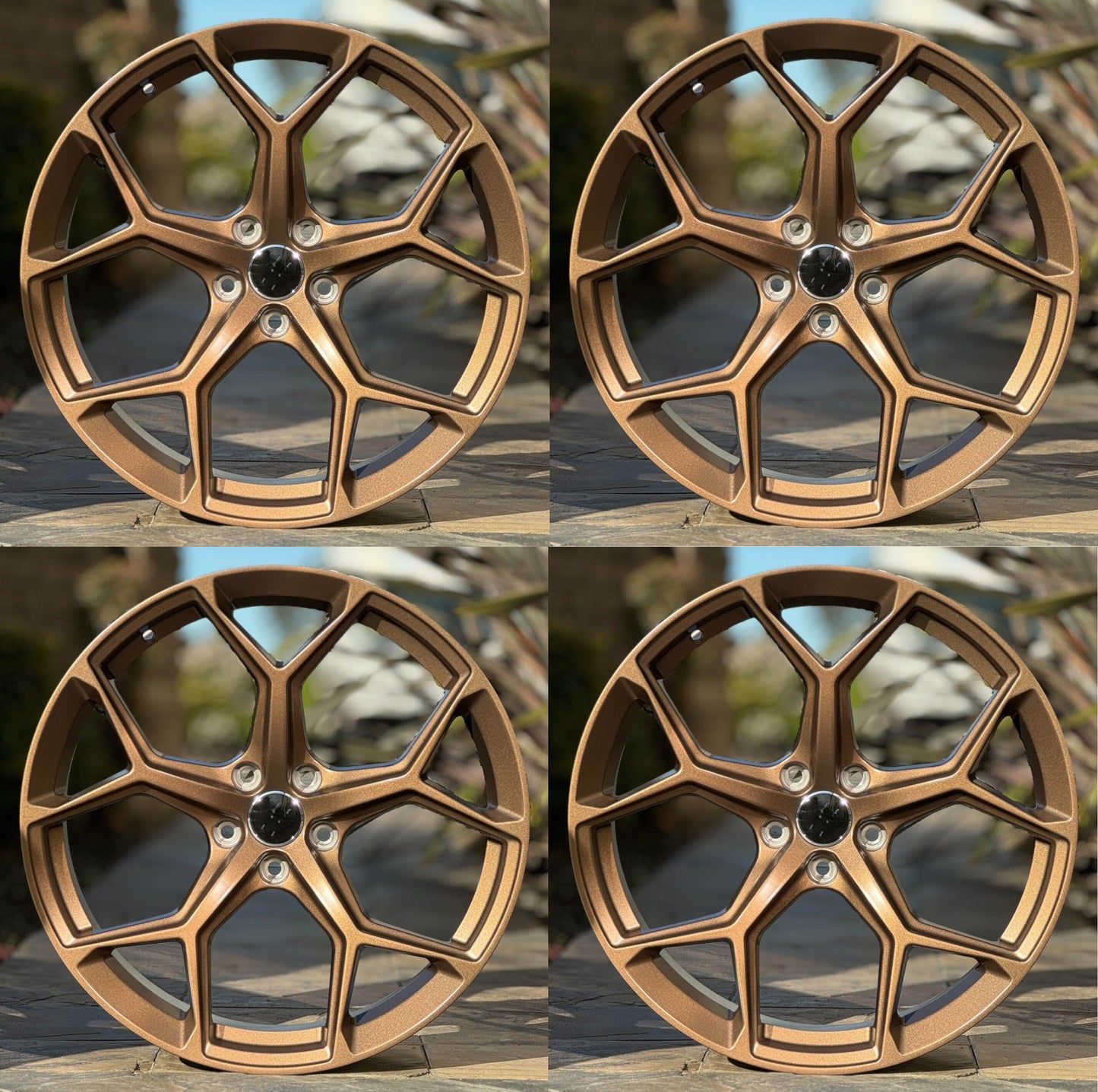 20" Wheels Rims A016-BZ for AUDI VOLKSWAGEN VW BENZ A3 A4 A5 A6 A7 A8 Q3 Q5 RS3 S3 S4 S5 S6 S7 S8 TT BRONZE