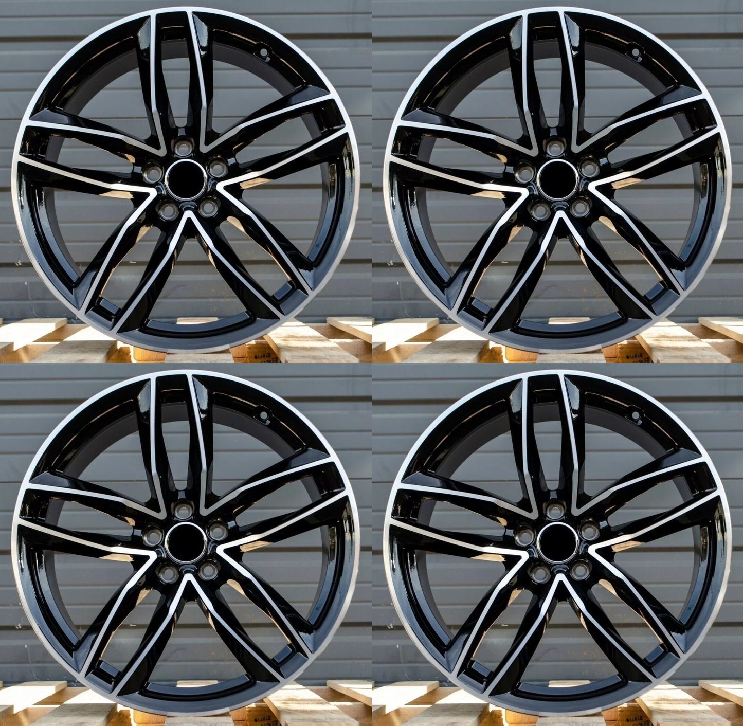 20" Wheels Rims A003 for AUDI VOLKSWAGEN VW BENZ A3 A4 A5 A6 A7 A8 Q3 Q5 RS3 S3 S4 S5 S6 S7 S8 TT (BMF)