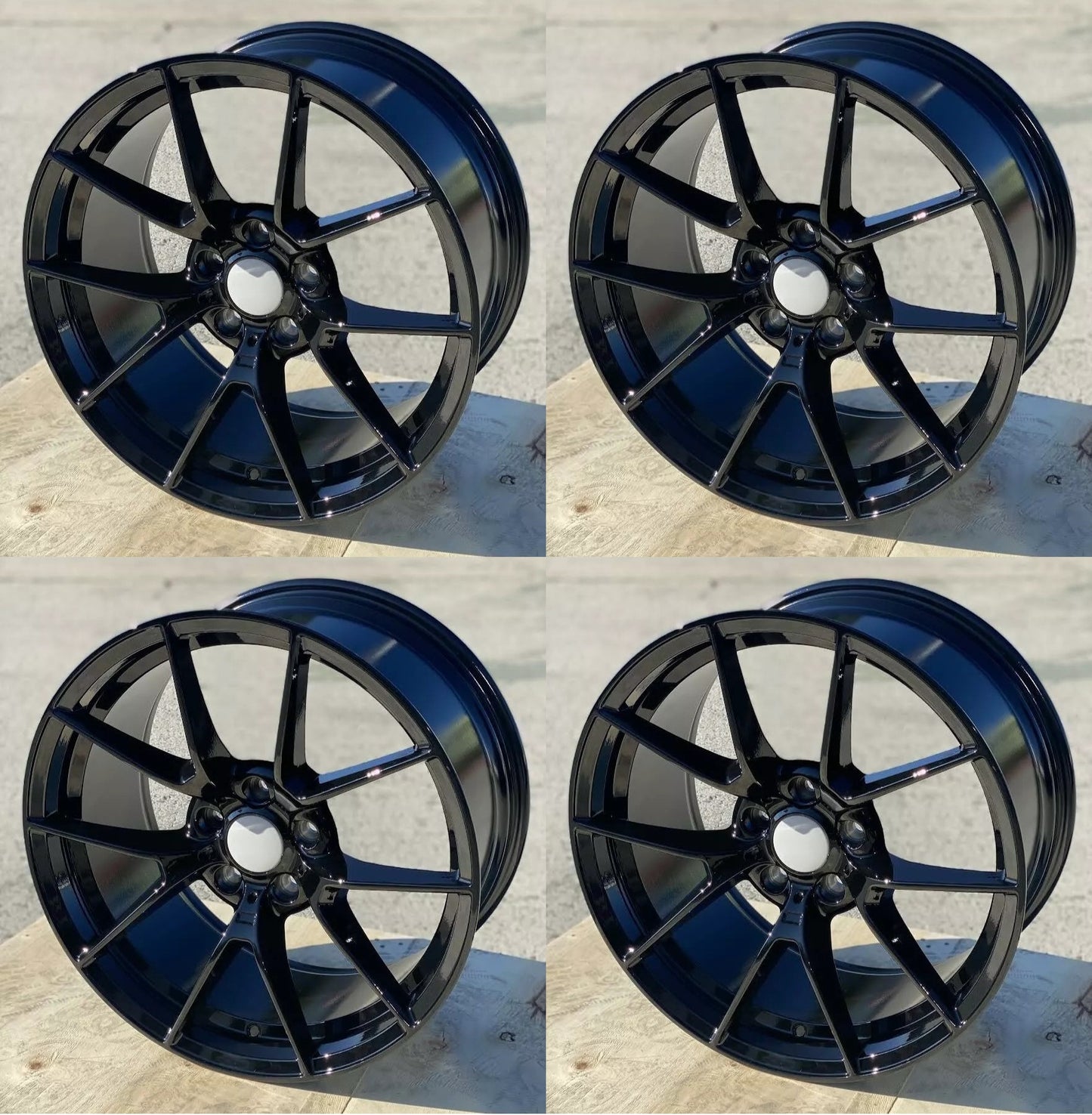 19" B004-GB Wheels Rims for BMW SERIES 3 4 5 6 M SPORT ACURA HONDA TESLA MODEL S + X 5x120