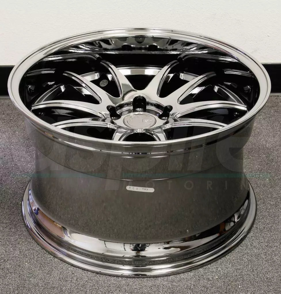 19" AODHAN DS02 BLACK VACUUM CHROME Wheels Rims for HONDA TOYOTA NISSAN TESLA 5x114