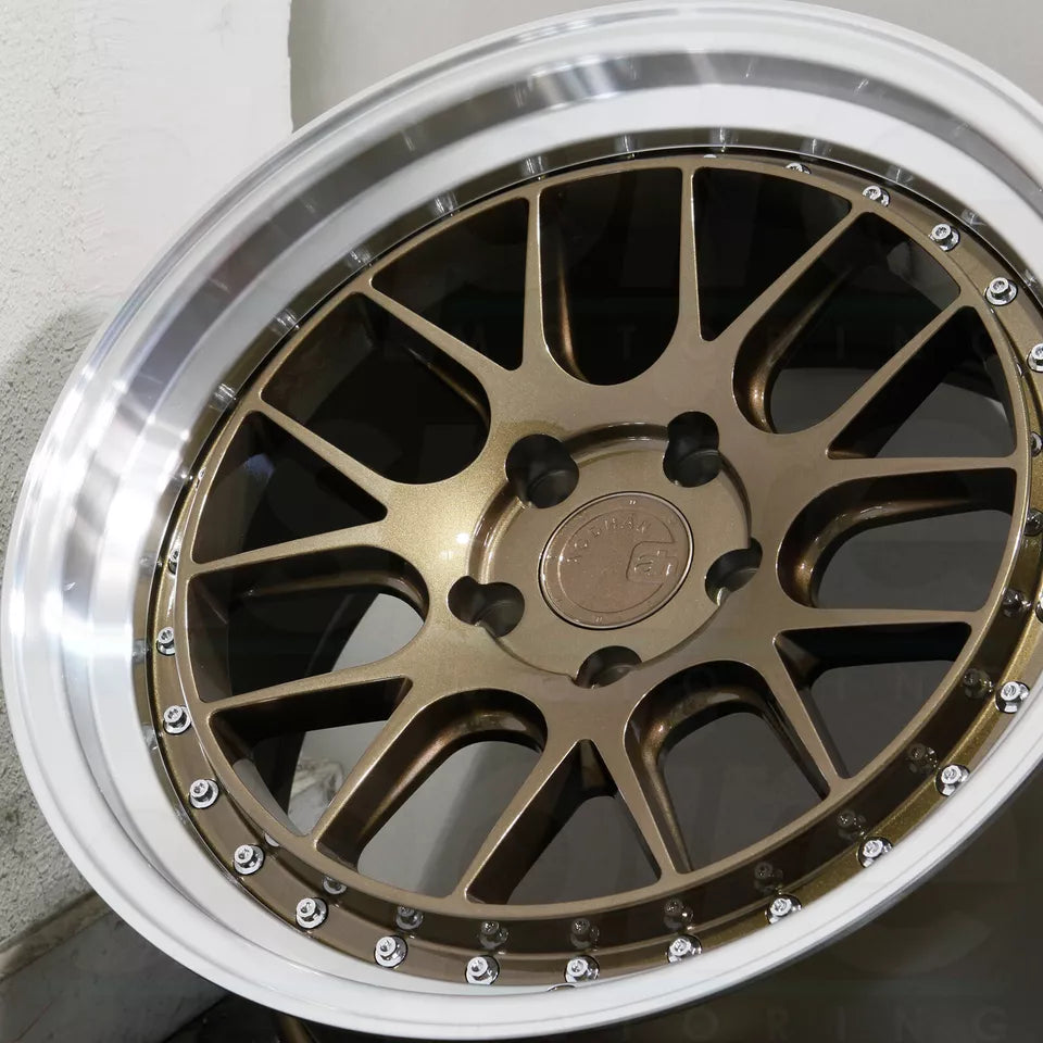 18" AODHAN DS06 Wheels BRONZE Rims for HONDA TOYOTA NISSAN TESLA SUBARU SCION