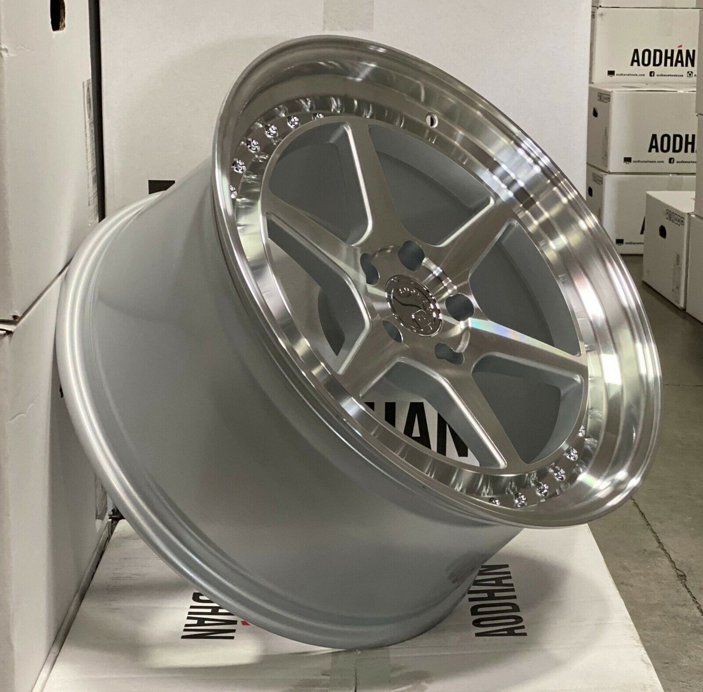 19" AODHAN DS09 Wheels SILVER Rims for HONDA TOYOTA NISSAN TESLA 5x114