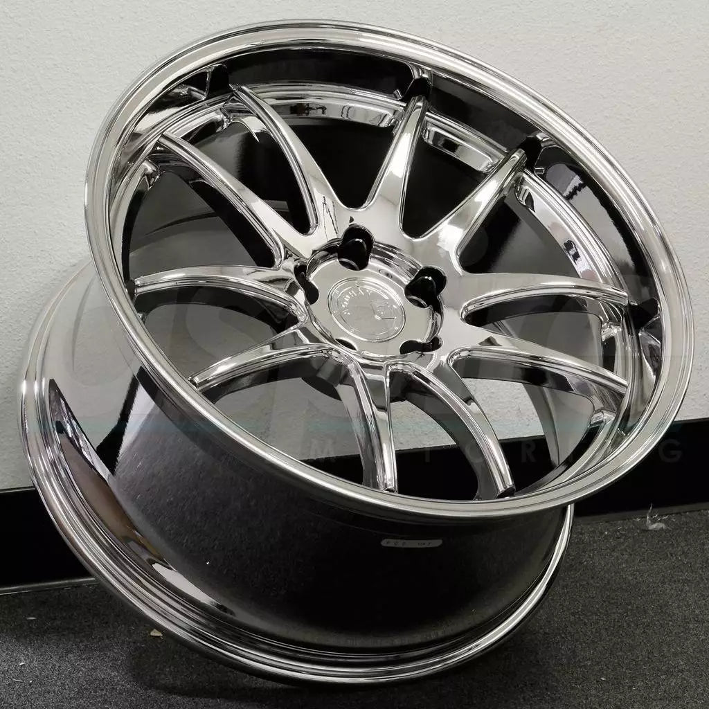 18" AODHAN DS02 VACUUM CHROME Wheels Rims for HONDA TOYOTA NISSAN TESLA 5x114
