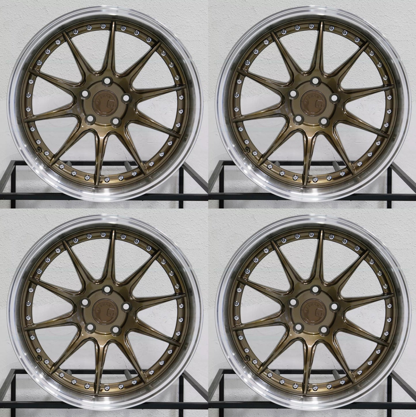 19" AODHAN DS07 Wheels BRONZE Rims for HONDA TOYOTA NISSAN TESLA 5x114