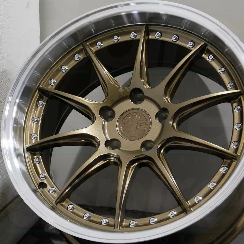19" AODHAN DS07 Wheels BRONZE Rims for HONDA TOYOTA NISSAN TESLA 5x114