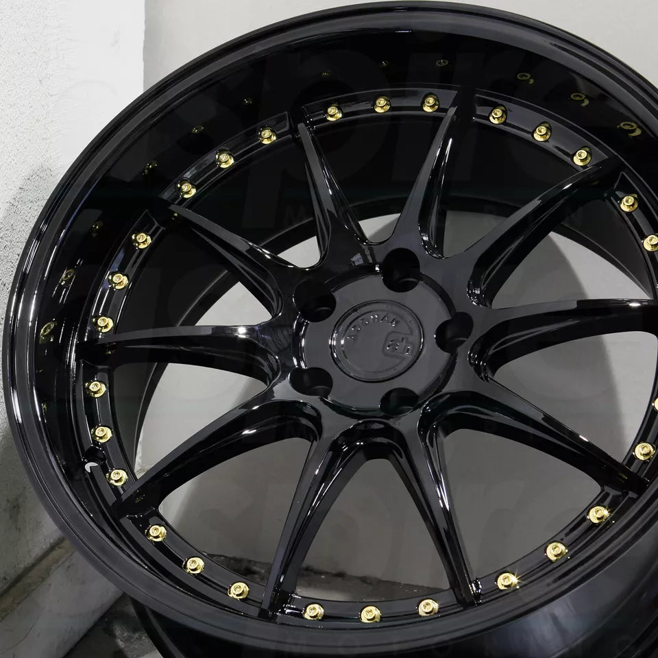 18" AODHAN DS07 Wheels GLOSS Rims for HONDA TOYOTA NISSAN TESLA SUBARU SCION