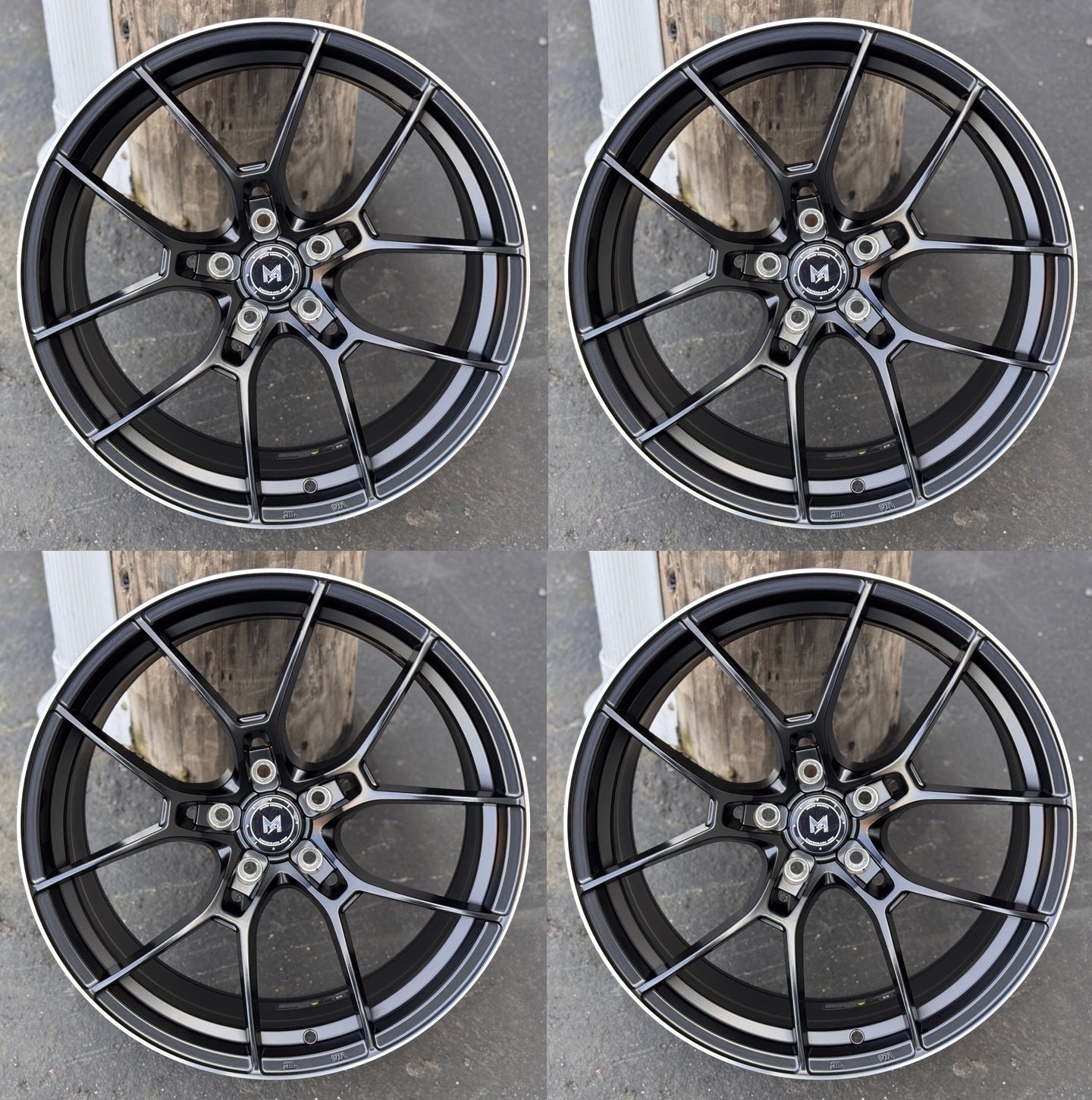 19" MFlow MFR4 Wheels FLOW FORMING Rims for BENZ BMW AUDI VW HONDA ACURA LEXUS INFINITI TESLA S 3 X Y