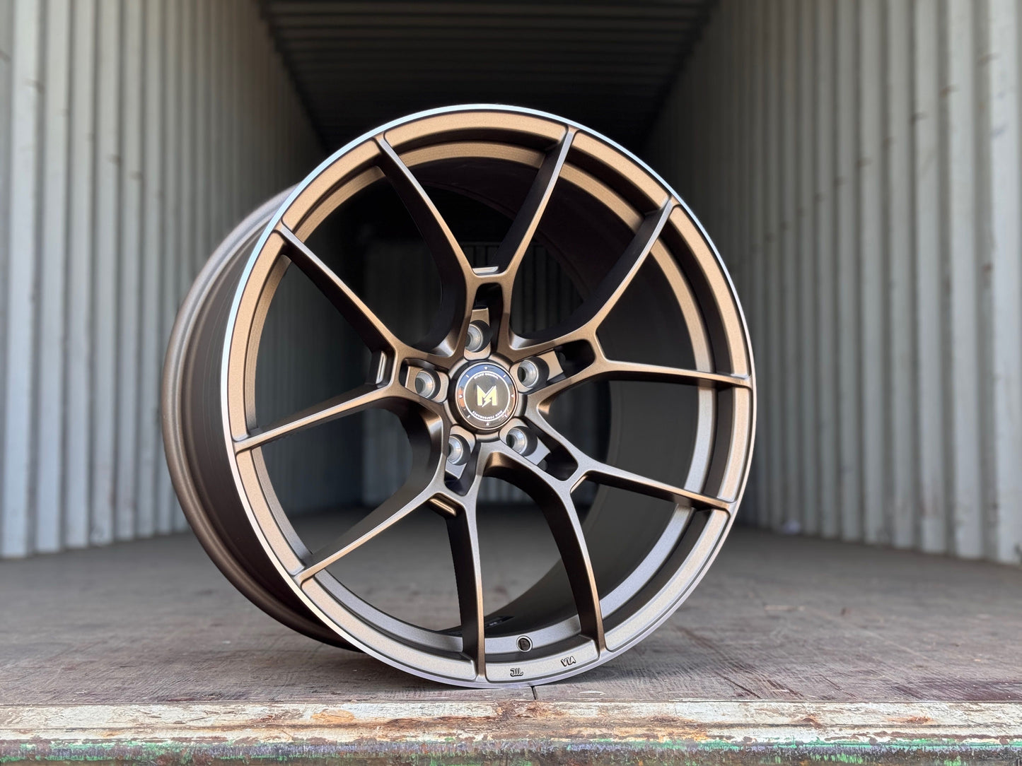 19" MFlow MFR4 Wheels FLOW FORM BRONZE Rims for VW HONDA ACURA LEXUS INFINITI TESLA 3 Y