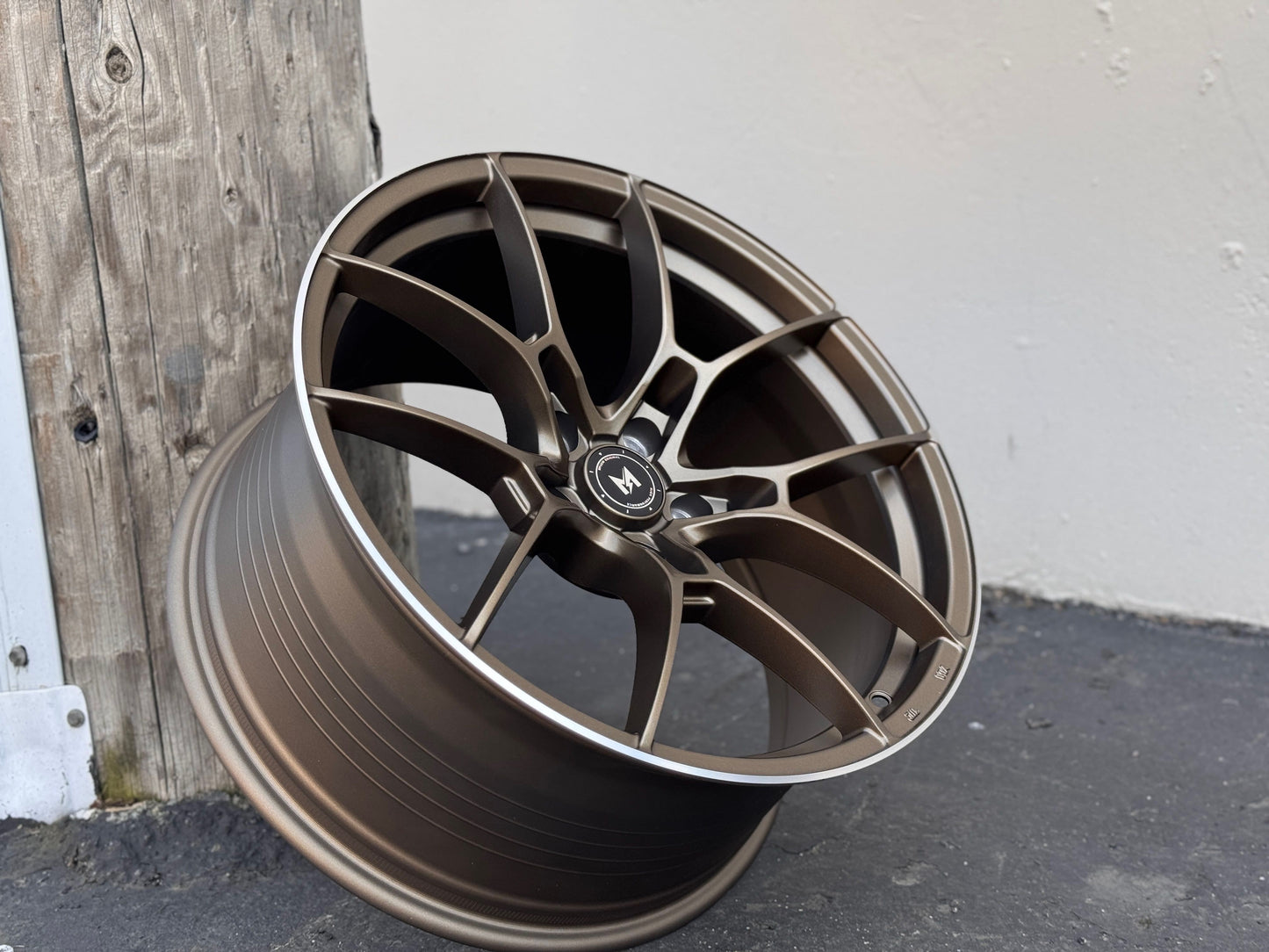 19" MFlow MFR4 Wheels FLOW FORM BRONZE Rims for VW HONDA ACURA LEXUS INFINITI TESLA 3 Y