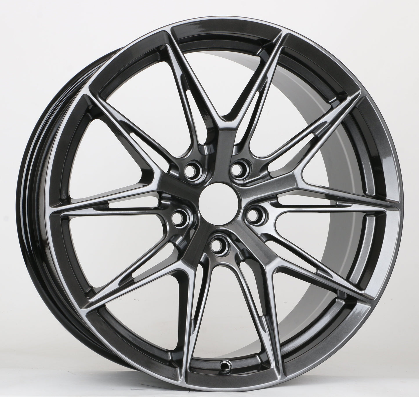 18" HB538 Wheels HYPER BLACK Rims for HONDA ACURA TOYOTA LEXUS JDM TUNER 5x114.3