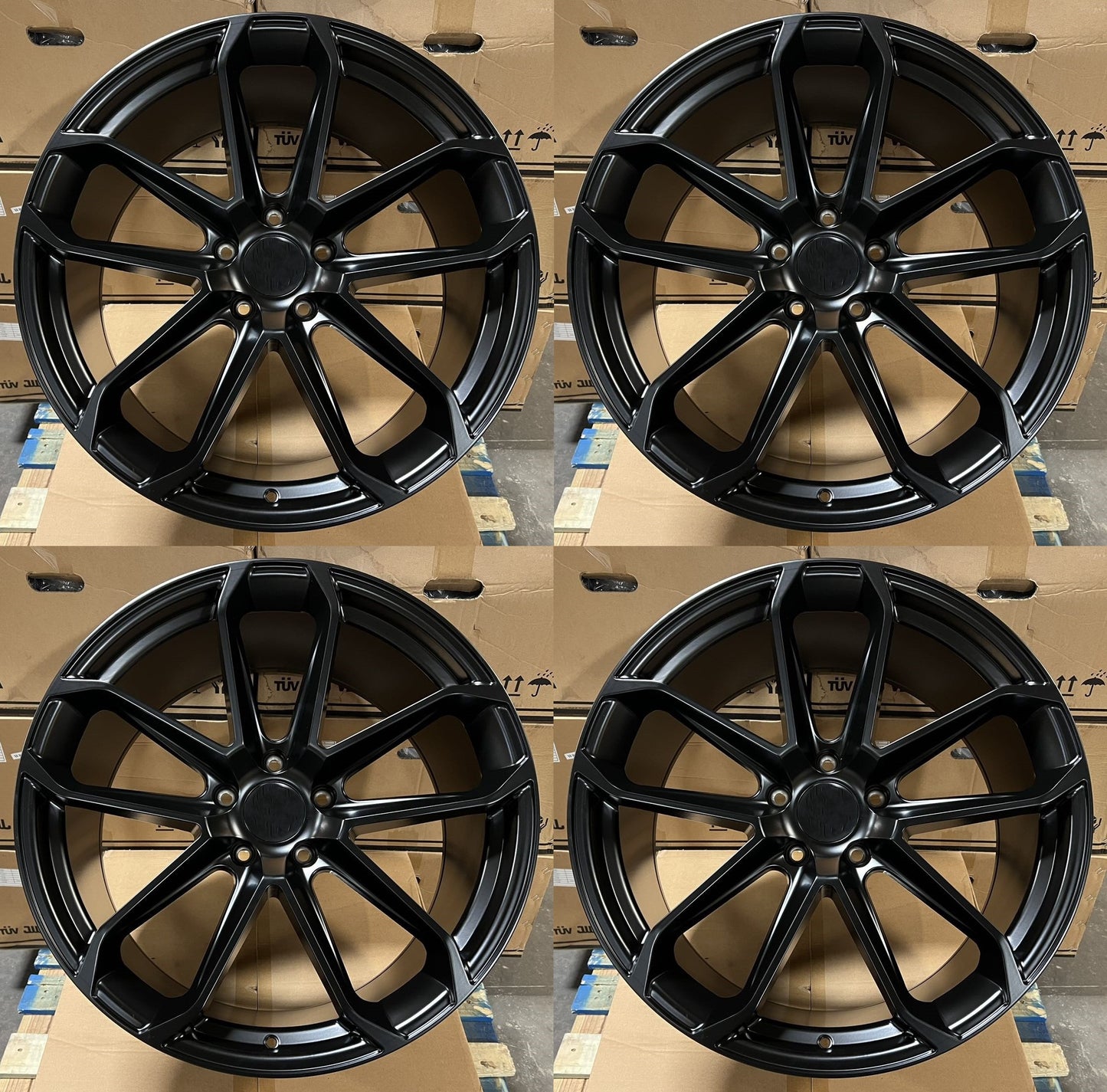 20" Wheels STAGGERED Rims P002 for PORSCHE MACAN S GTS TURBO AUDI VW BENZ 5x112 (MB)