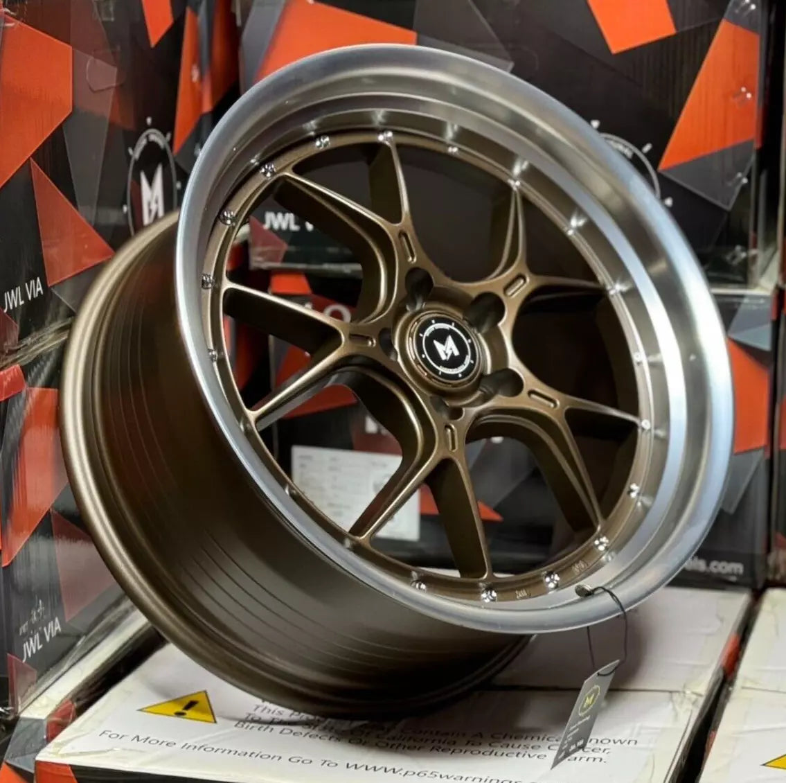18" MFlow MFL1-BZ Wheels Rims for HONDA ACURA LEXUS TOYOTA NISSAN INFINITI TESLA MODEL 3 + Y 5x114.3 73.1