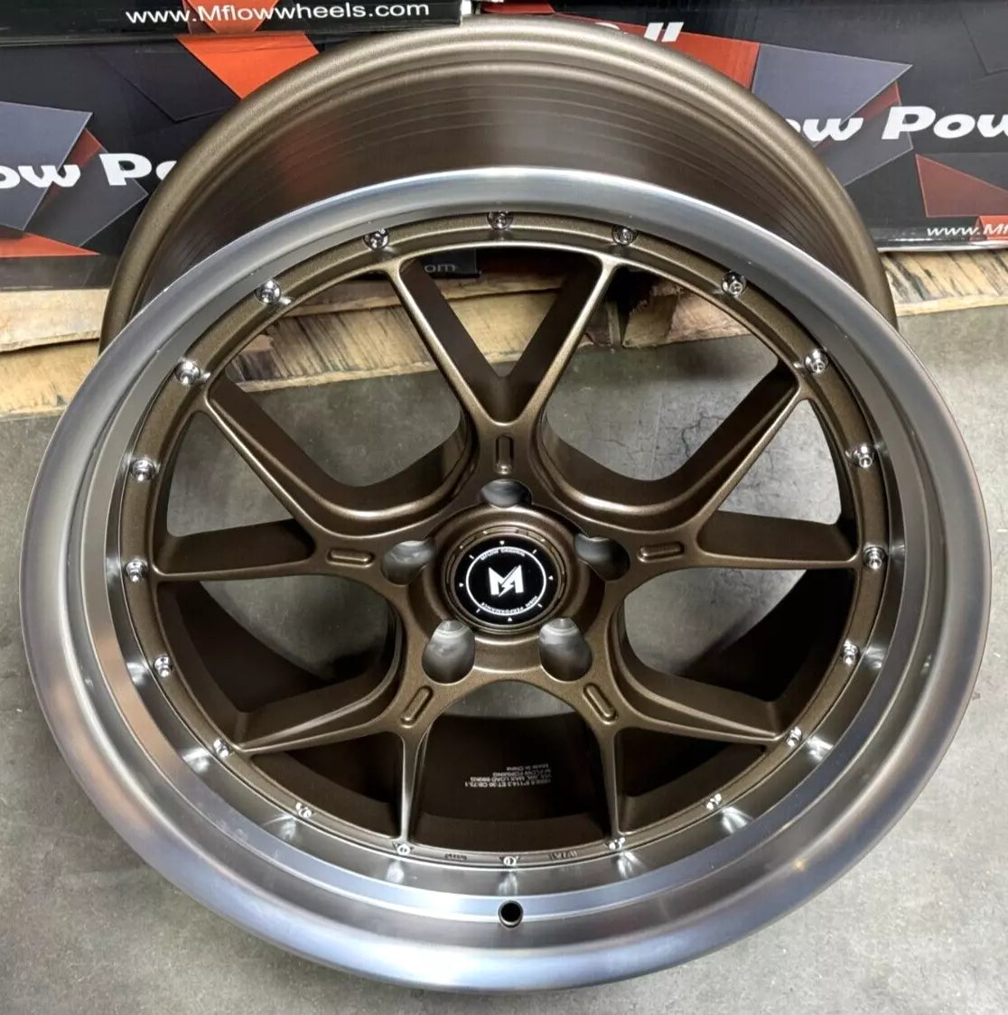 18" MFlow MFL1-BZ Wheels Rims for HONDA ACURA LEXUS TOYOTA NISSAN INFINITI TESLA MODEL 3 + Y 5x114.3 73.1