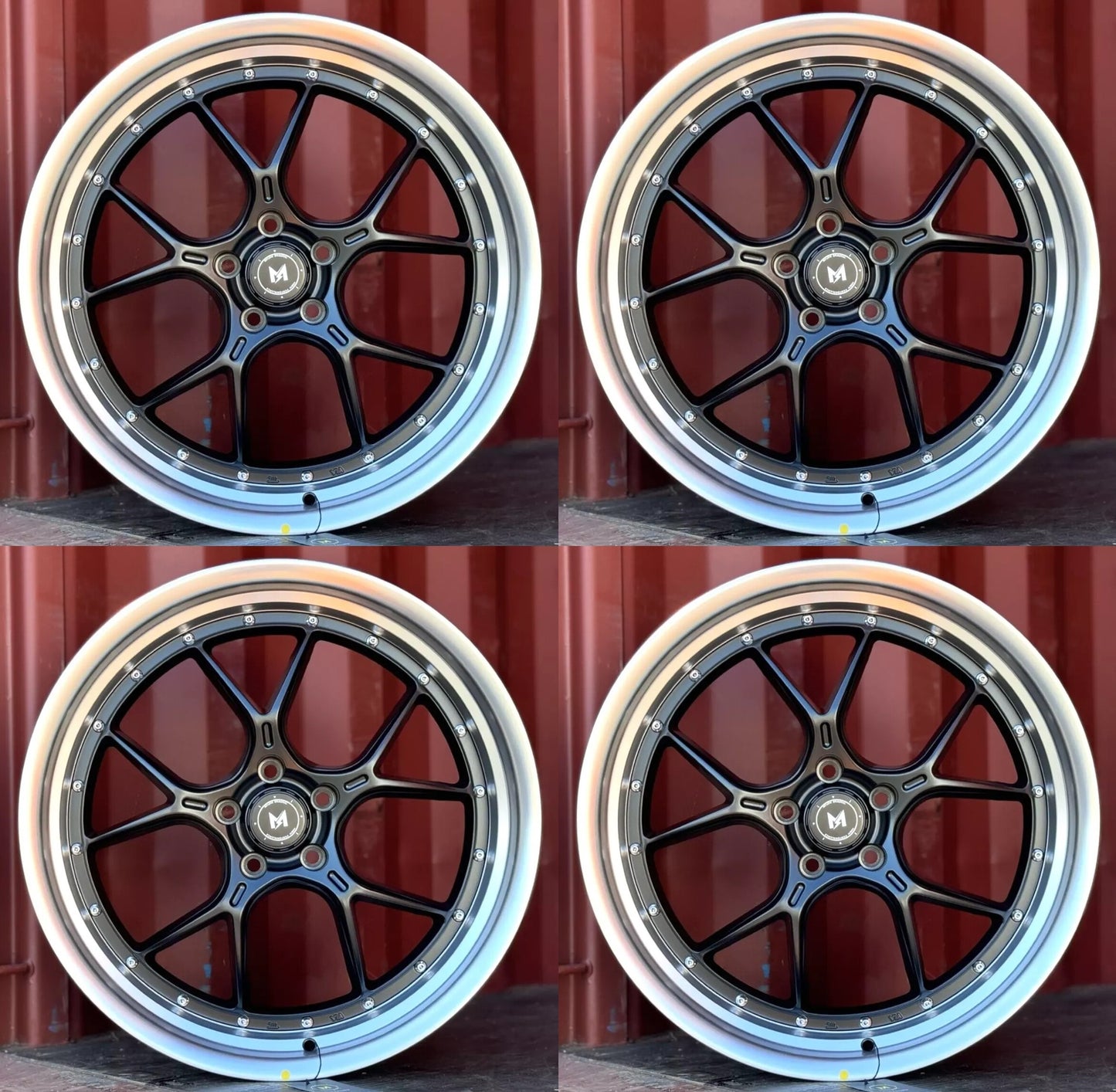 20" MFlow MFL1-MB Wheels Rims for TESLA MODEL 3 + Y HONDA ACURA NISSAN INFINITI TOYOTA LEXUS 5x114.3