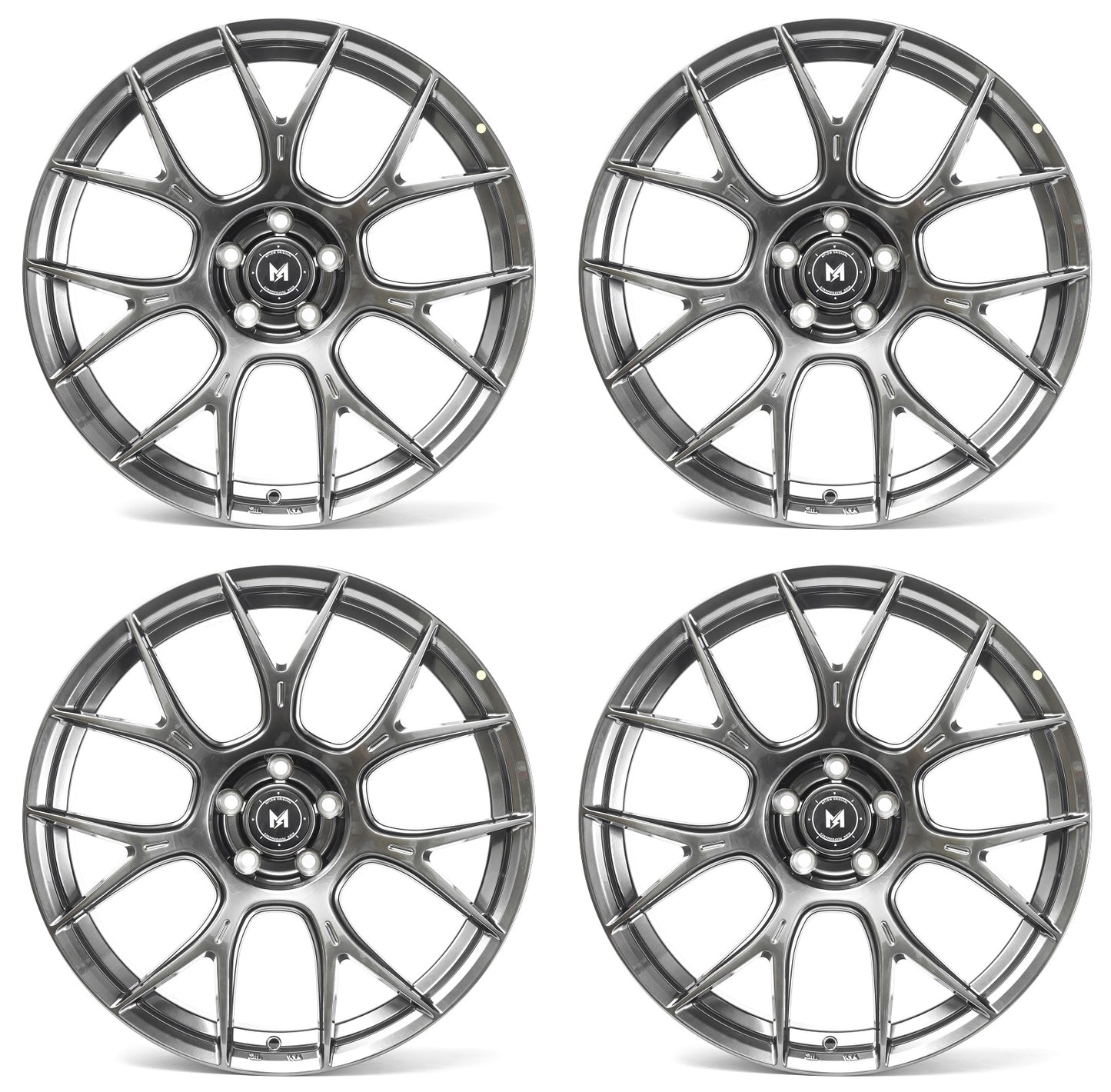 20" MFlow MFR1-HB Wheels Rims for HONDA ACURA LEXUS TOYOTA NISSAN INFINITI TESLA FLOW FORMING 5x114