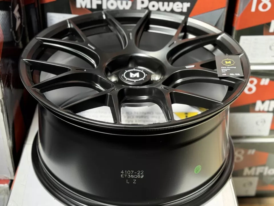 19" MFlow MFR1-MB Wheels Rims for BENZ BMW AUDI VW HONDA ACURA LEXUS TOYOTA NISSAN INFINITI TESLA S X FLOW FORM