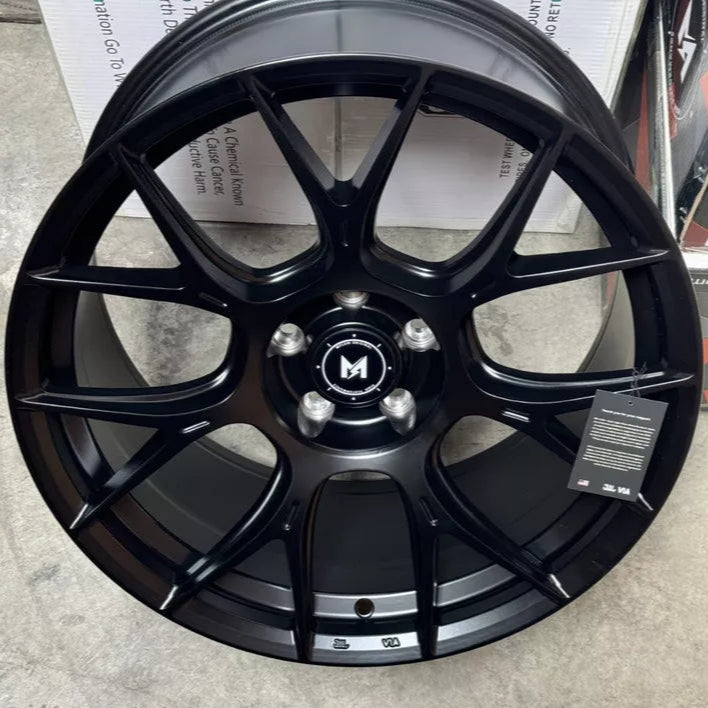 19" MFlow MFR1-MB Wheels Rims for BENZ BMW AUDI VW HONDA ACURA LEXUS TOYOTA NISSAN INFINITI TESLA S X FLOW FORM