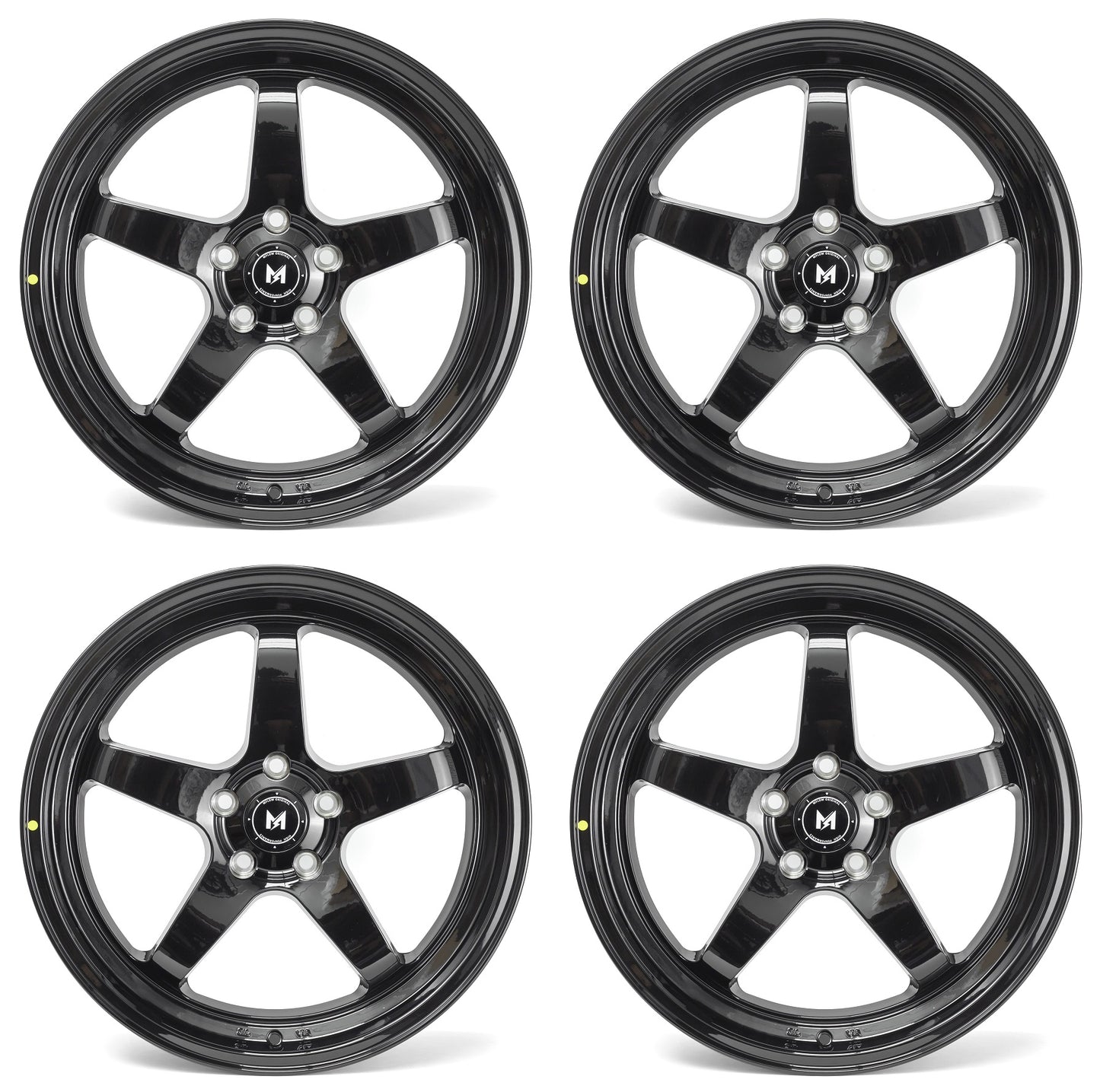 18" MFlow MFR3-GB Wheels Rims for BENZ BMW AUDI VW HONDA ACURA LEXUS INFINITI TESLA 3 Y 5x114