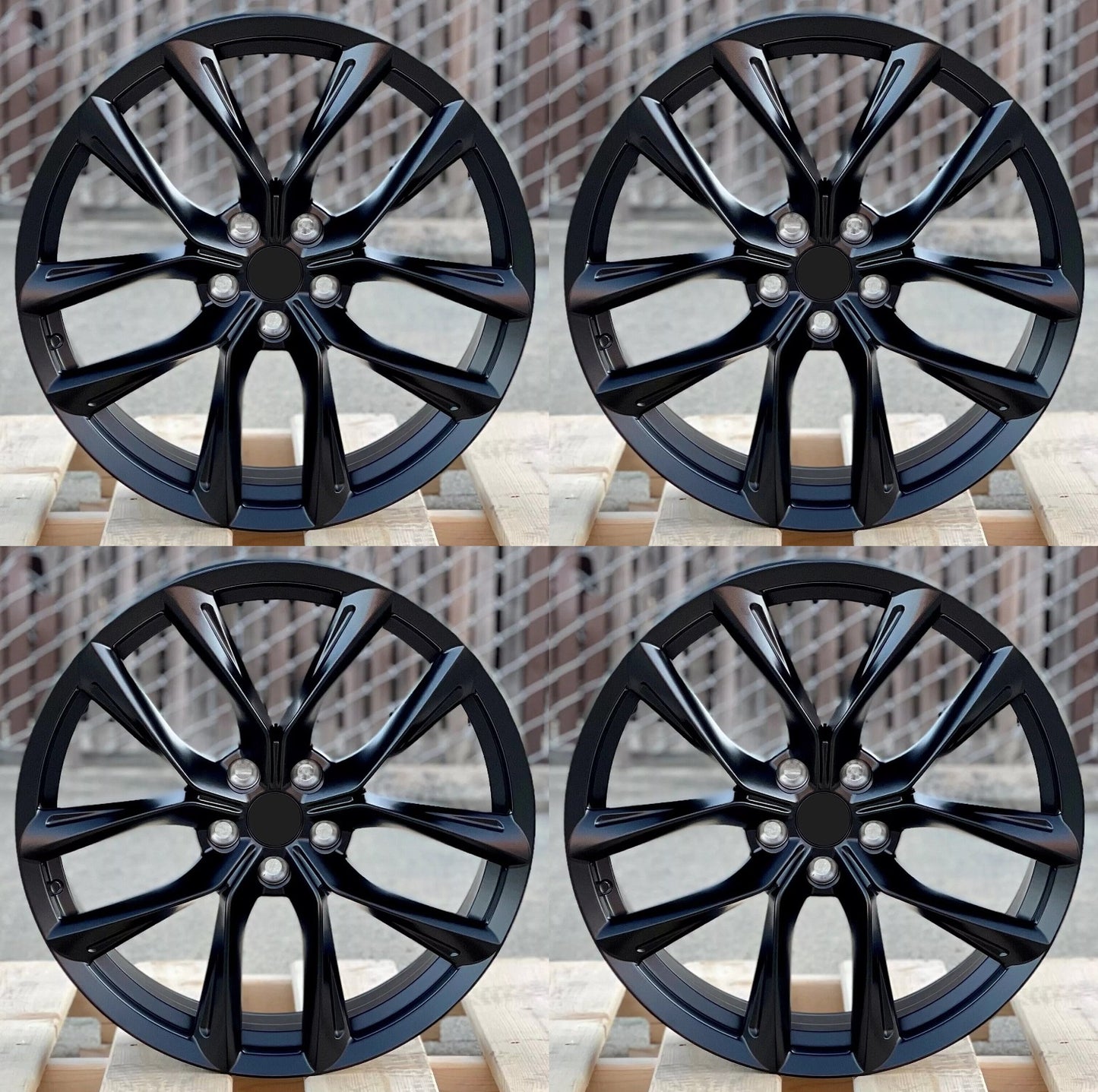 22" Wheels Rims TS002 for TESLA MODEL S + X STANDARD LONG RANGE PERFORMANCE HONDA ACURA 5x120 (MB)