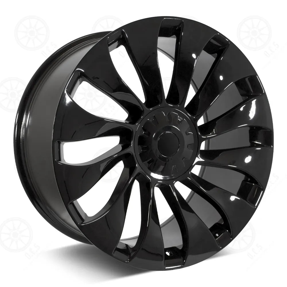 19" Wheels Rims TS004 for TESLA MODEL 3 + Y UBERTURBINE STYLE HONDA ACURA TOYOTA LEXUS 5x114.3 (GB)