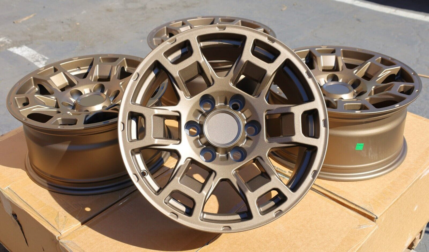 17" TR005 BRONZE Wheels Rims for TOYOTA TRD JEEP RAM GMC CHEVY FORD INFINITI LEXUS